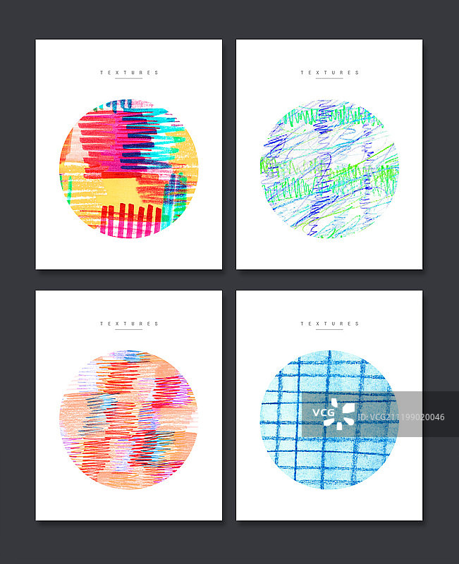 彩色圆形海报设计图片素材