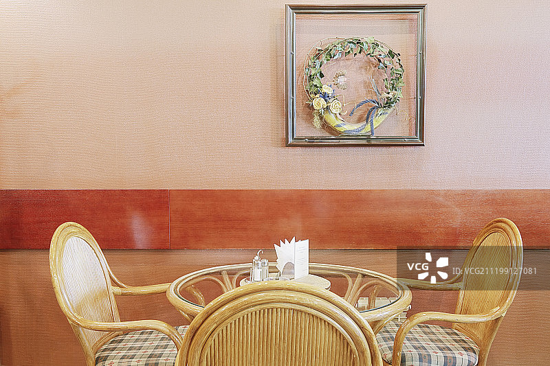 装饰咖啡馆的干花图片素材