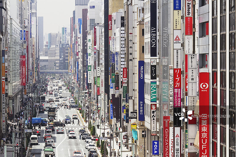 日本的市中心商业区图片素材