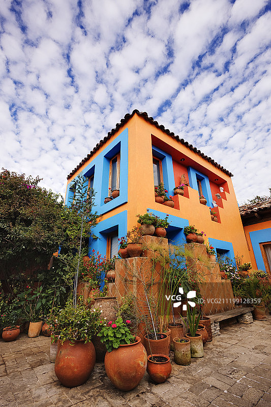 酒店庭院内景图片素材