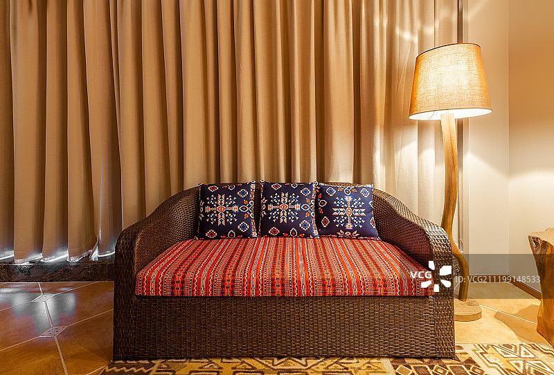 常州波西米亚民族风酒店内部样板房图片素材