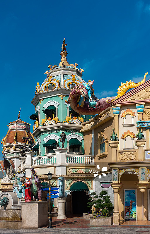 常州恐龙园游乐场风光图片素材