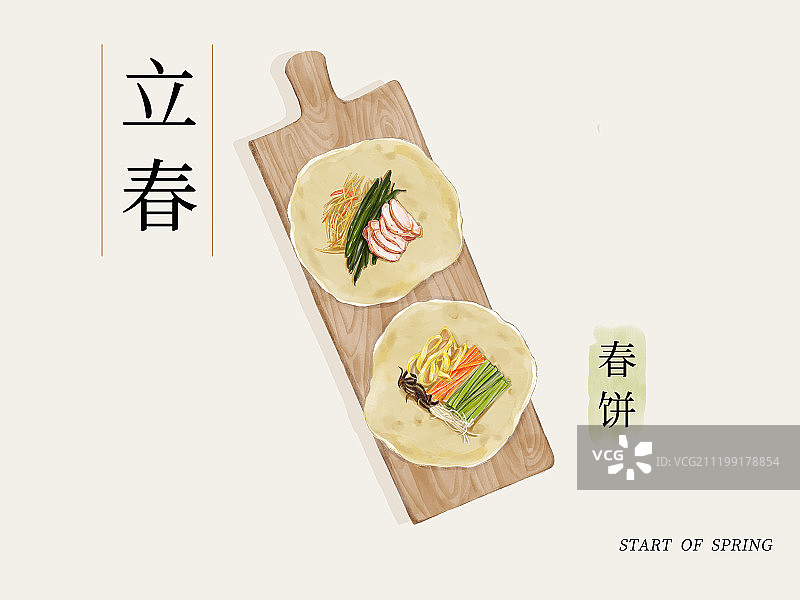 立春春饼图片素材