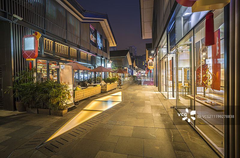 四川成都夜景图片素材