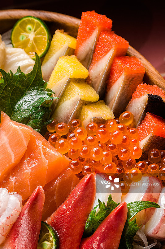 日式刺身拼盘图片素材