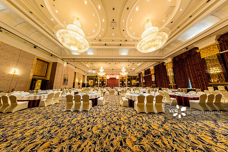 豪华酒店宴会大厅图片素材