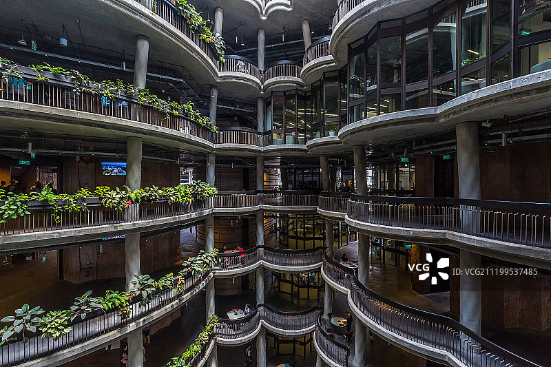 新加坡南洋理工大学教学楼内部图片素材