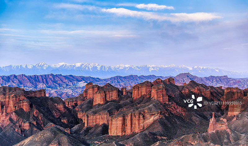 甘肃张掖冰沟丹霞图片素材