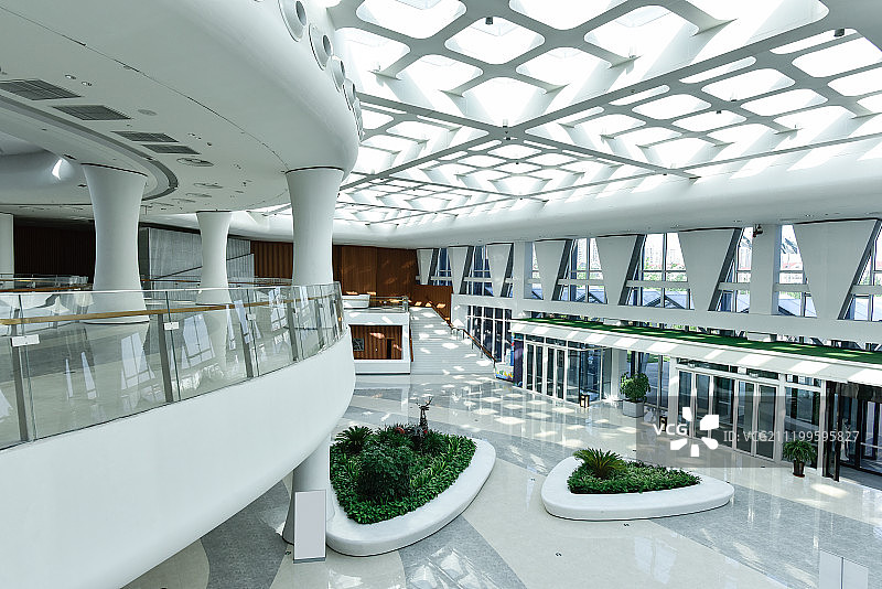 现代城市建筑内部空间结构图片素材