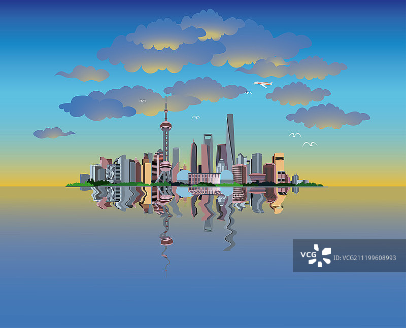 城市天际线图片素材