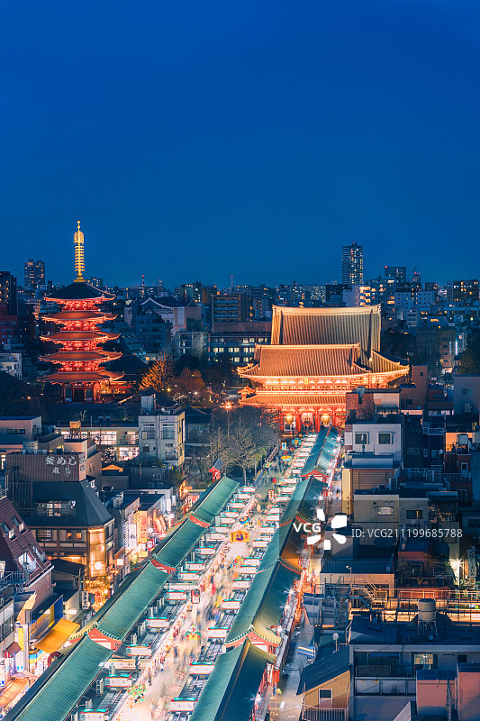 日本东京浅草寺图片素材