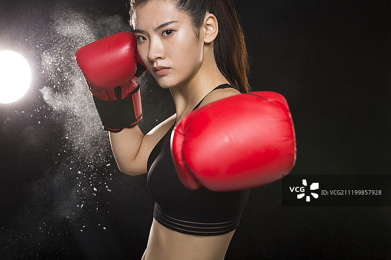 女拳击手图片素材