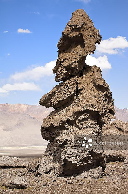 帕卡纳的僧侣，石柱，洛斯弗拉门科斯国家保护区，阿塔卡马沙漠，安托法加斯塔地区，智利，南美洲图片素材