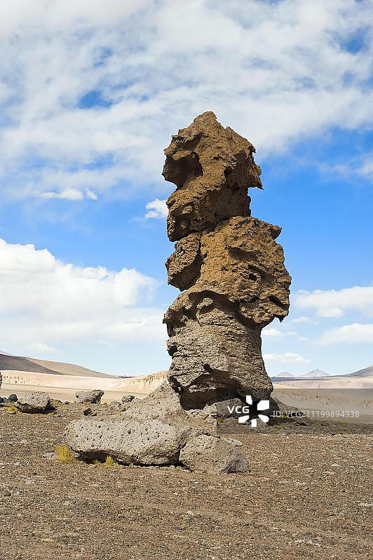 帕卡纳的僧侣，石柱，洛斯弗拉门科斯国家保护区，阿塔卡马沙漠，安托法加斯塔地区，智利，南美洲图片素材