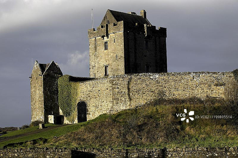 欧洲爱尔兰共和国戈尔韦郡金瓦拉的敦圭尔城堡图片素材