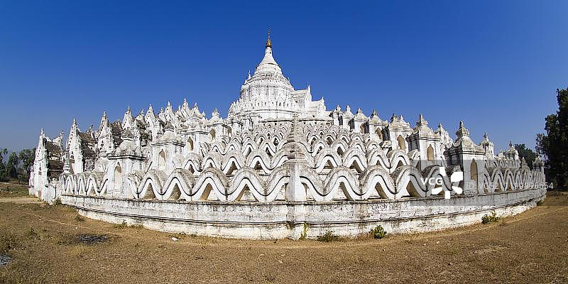 敏贡辛比梅佛塔，缅甸图片素材