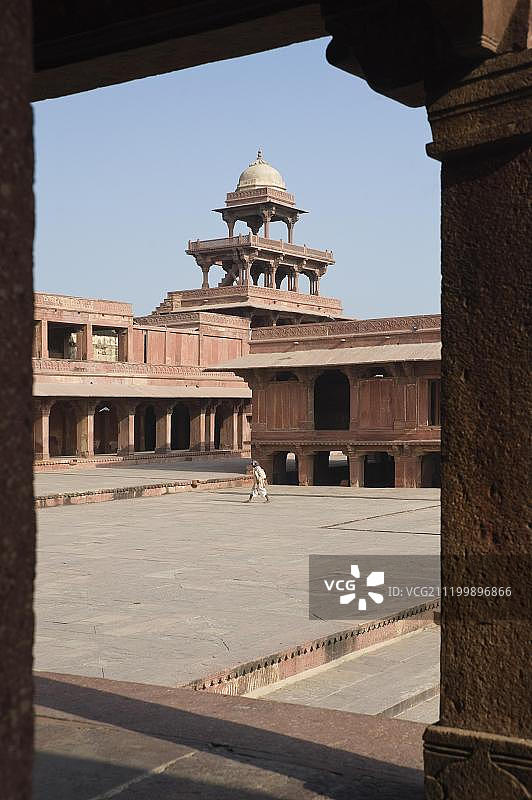 印度潘奇·玛哈尔宫五层建筑，联合国教科文组织世界遗产图片素材