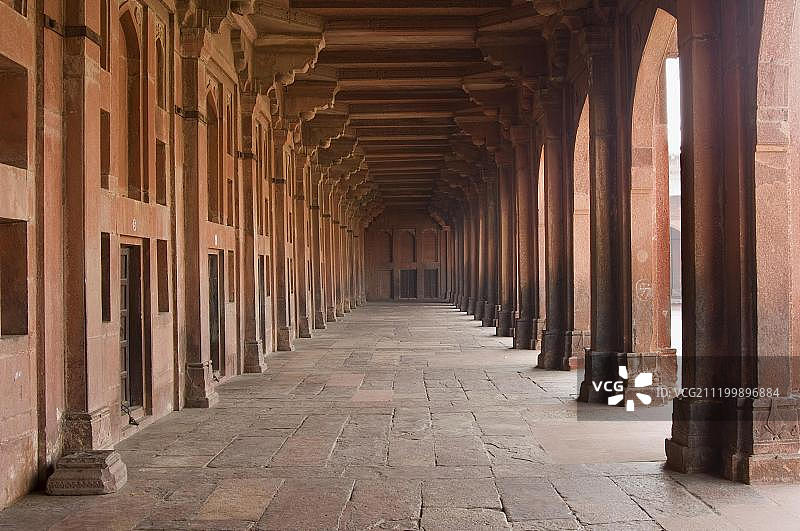 印度北方邦贾玛清真寺礼拜殿（联合国教科文组织世界遗产）图片素材