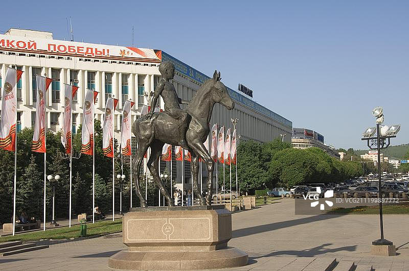 哈萨克斯坦阿拉木图独立广场图片素材