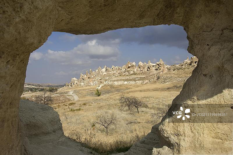 格雷梅国家公园：联合国教科文组织世界遗产，卡帕多西亚石窟房屋，土耳其图片素材