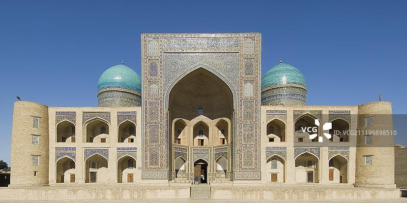 乌兹别克斯坦布哈拉米尔-I-阿拉伯伊斯兰学校，联合国教科文组织世界遗产图片素材