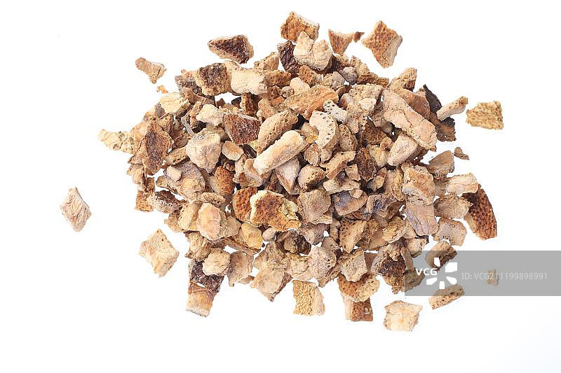 用作茶的干燥橙皮（甜橙）图片素材