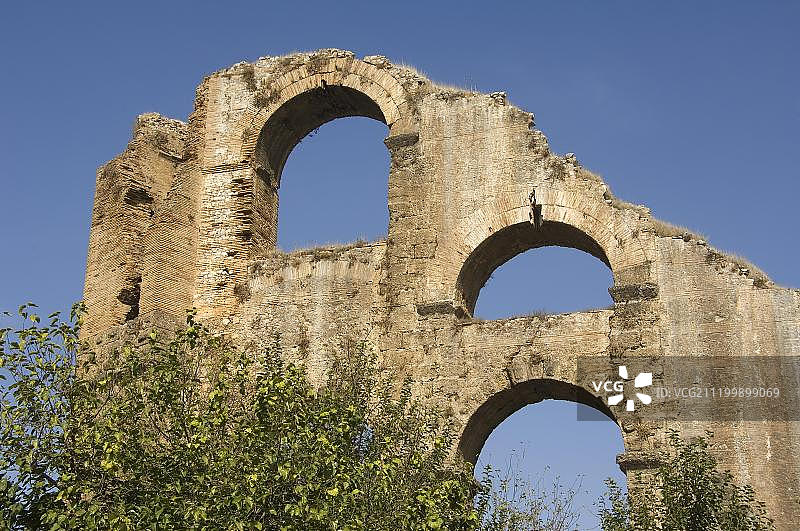 阿斯班多斯罗马水道，土耳其安塔利亚省图片素材
