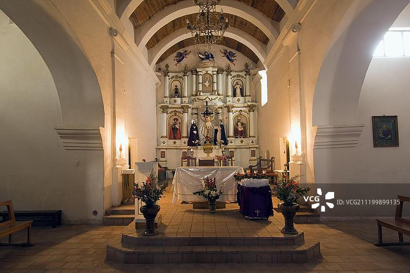 圣何塞教堂，卡奇村，卡尔查基山谷，阿根廷图片素材
