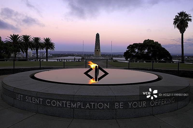 珀斯国王公园战争纪念碑图片素材