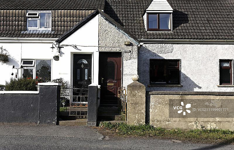 爱尔兰都柏林郡的复式住宅图片素材