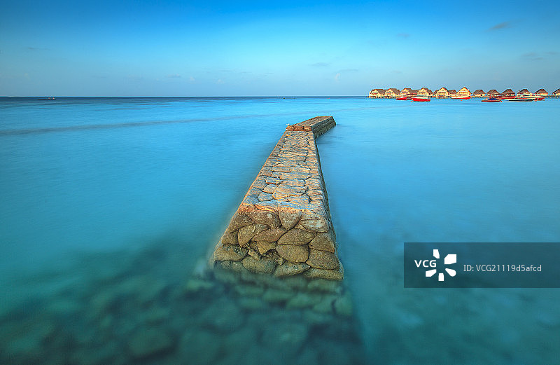 马尔代夫浪漫海岛图片素材