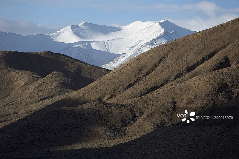 海拨高度4300米/格尔木市昆仑山秀沟图片素材