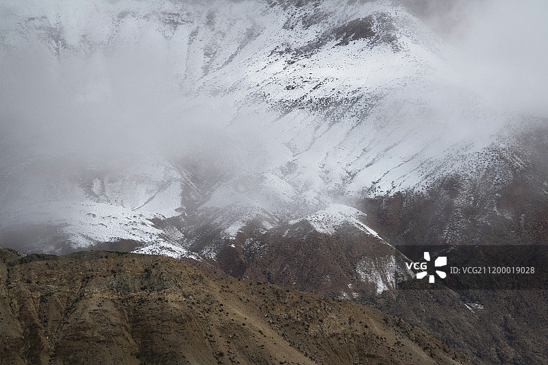 海拨高度4300米/格尔木市昆仑山秀沟图片素材