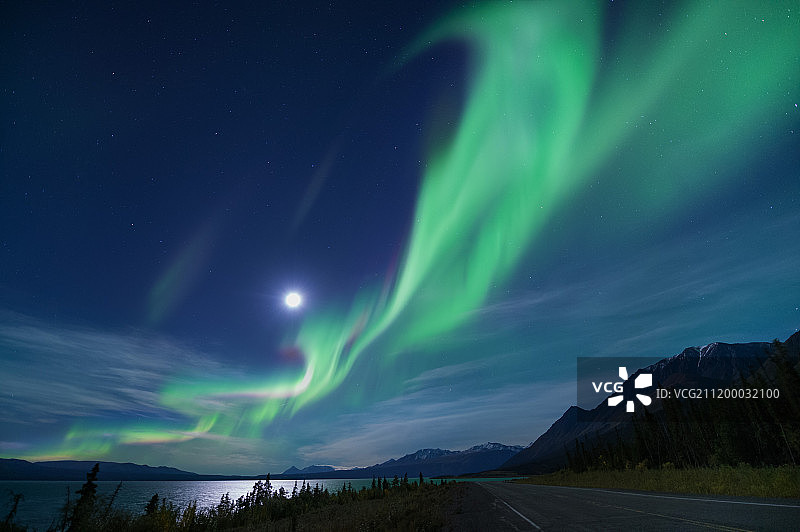 加拿大北极光图片素材
