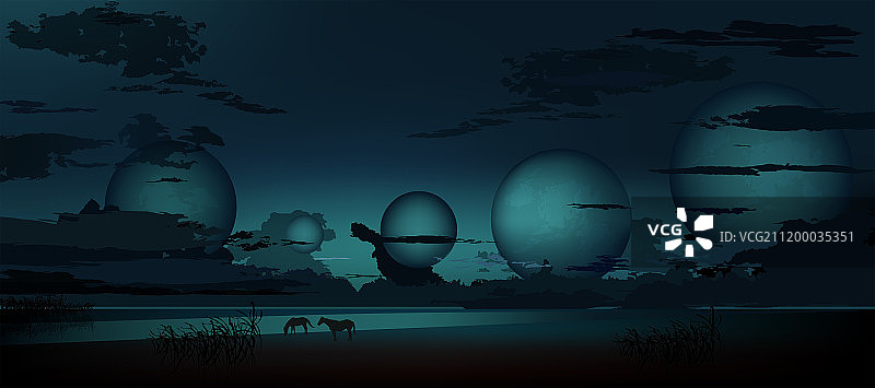 日本风格的插图图片素材