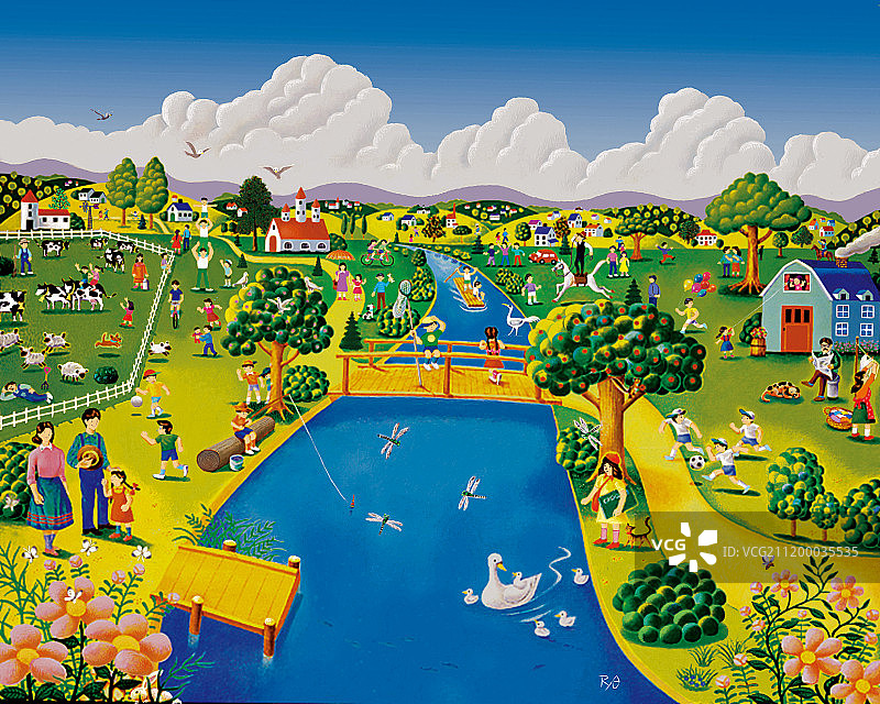 日本风格的插图图片素材