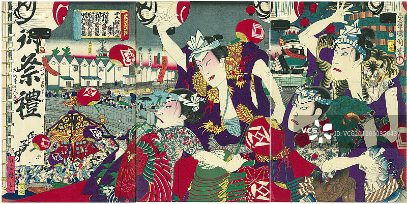 日本风格的插图图片素材