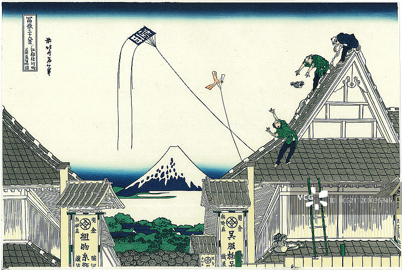 日本风格的插图图片素材