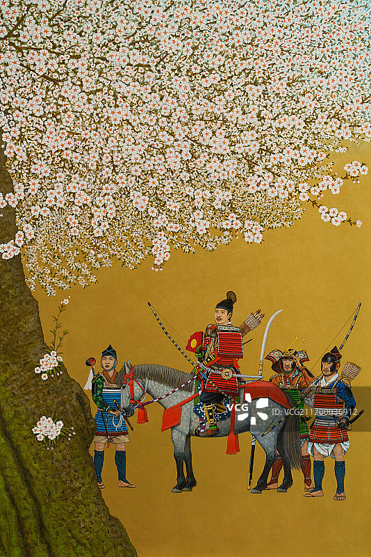 武士插画图片素材