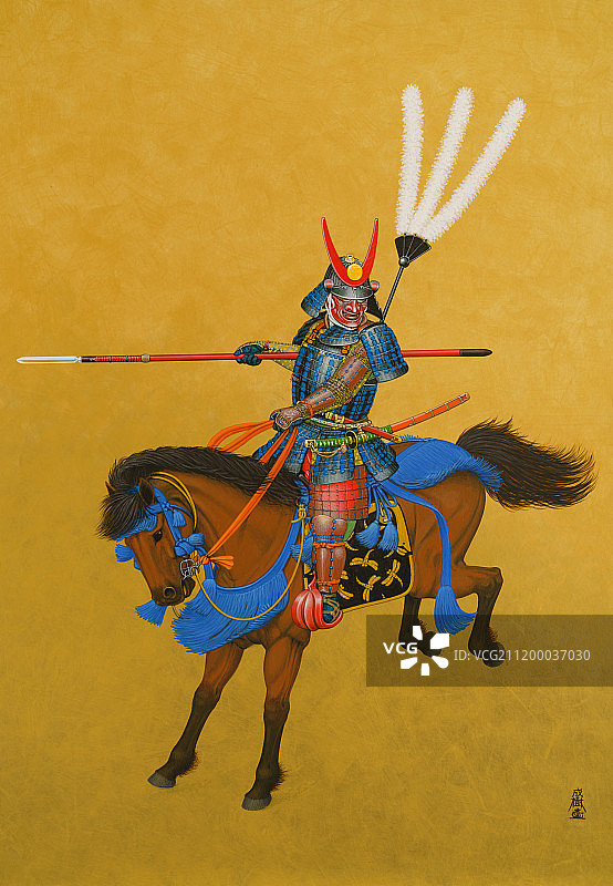 武士插画图片素材