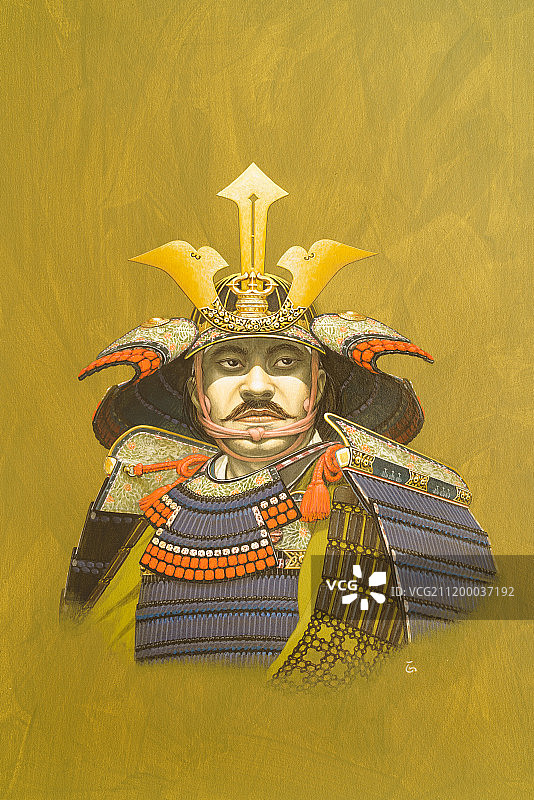 武士插画图片素材