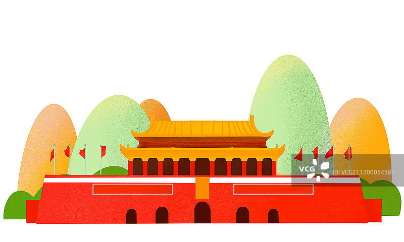 喜庆欢乐插画欢度国庆节图片素材