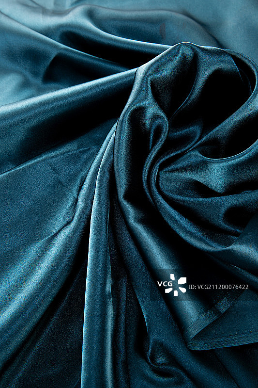 蓝色曲线布料样品背景图片素材
