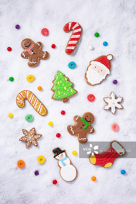 圣诞节室内摄影棚雪景背景图片素材