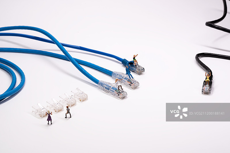 互联网科技专用设备 网线光纤图片素材