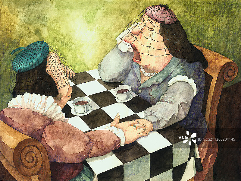 画里有话之倾诉图片素材