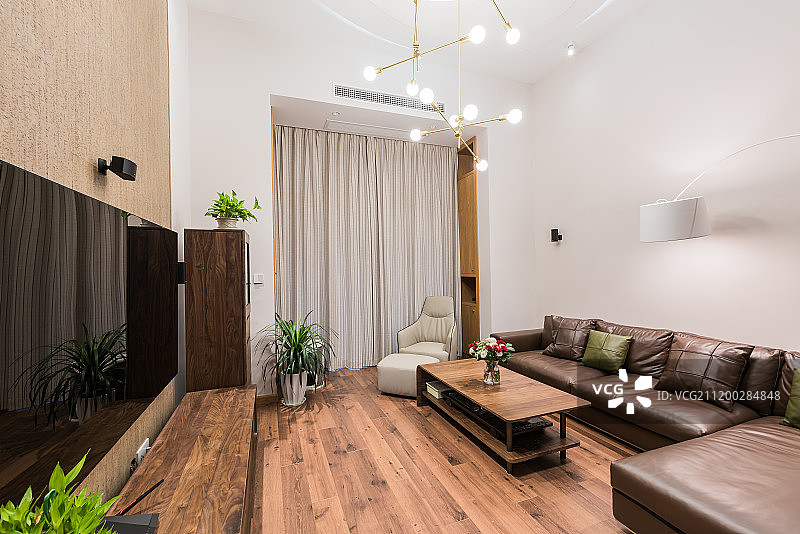 别墅客厅空间图片素材