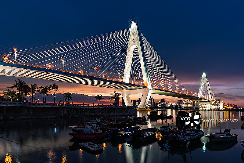海口世纪大桥图片素材