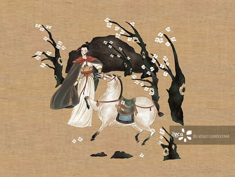 木兰辞图片素材