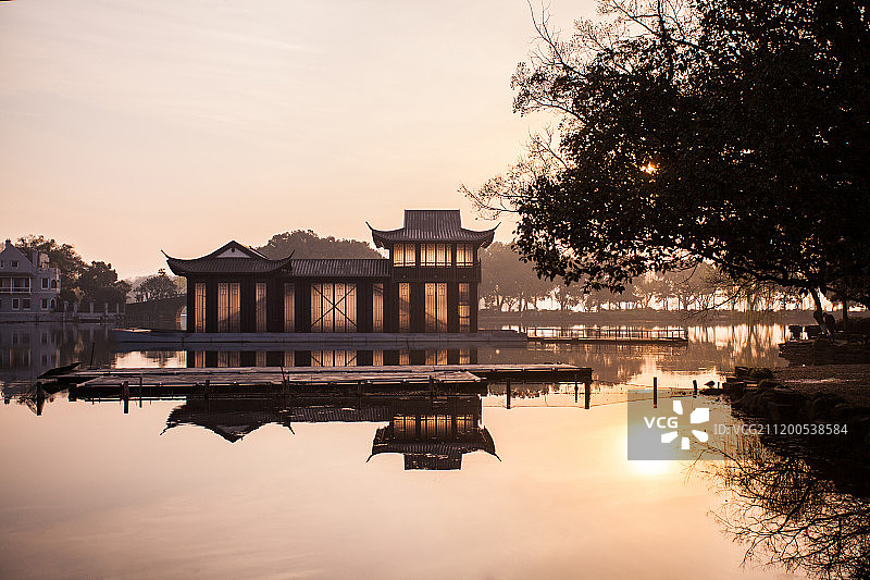 西湖岳湖景区图片素材